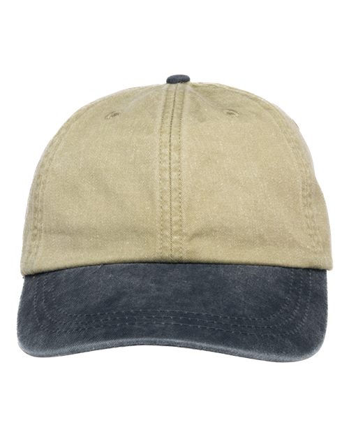 Adams Headwear LP101 - Khaki/ Navy