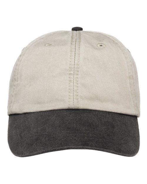 Adams Headwear LP101 - Stone/ Black