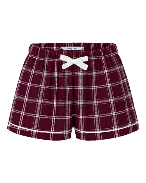Boxercraft BY6501 - Varsity Maroon Oxford Plaid