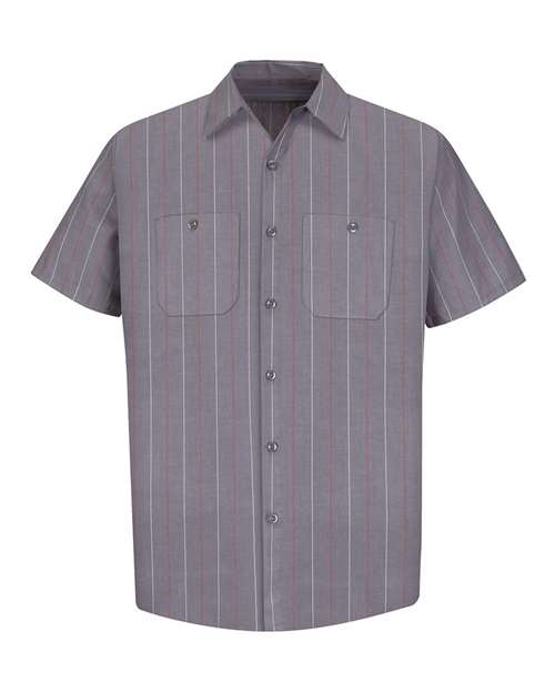 Red Kap SP24 - Charcoal/ Red/ White Stripe
