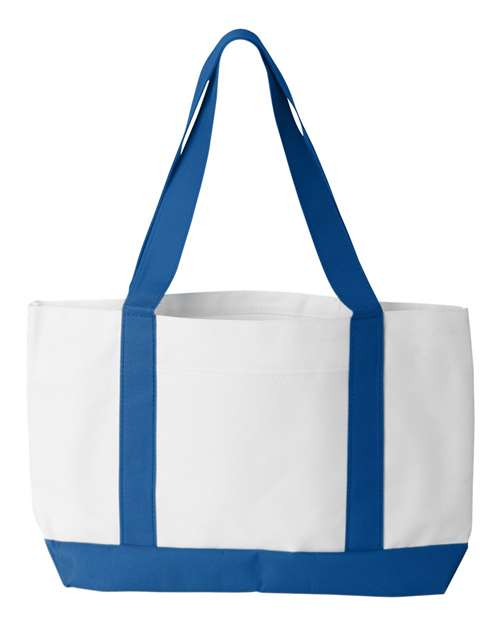 Liberty Bags 7002 - White/ Royal