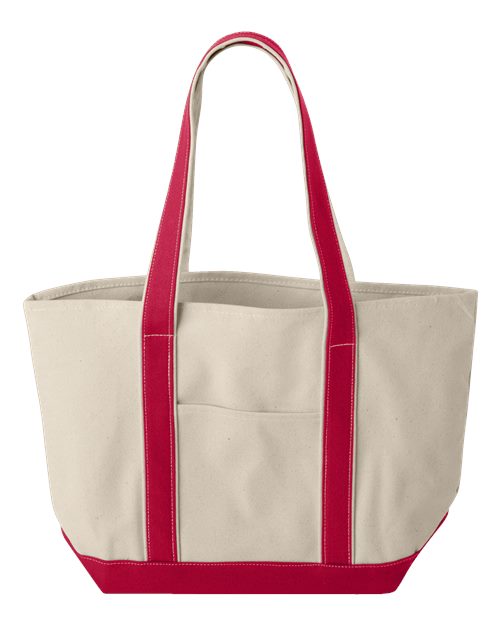 Liberty Bags 8871 - Natural/ Red