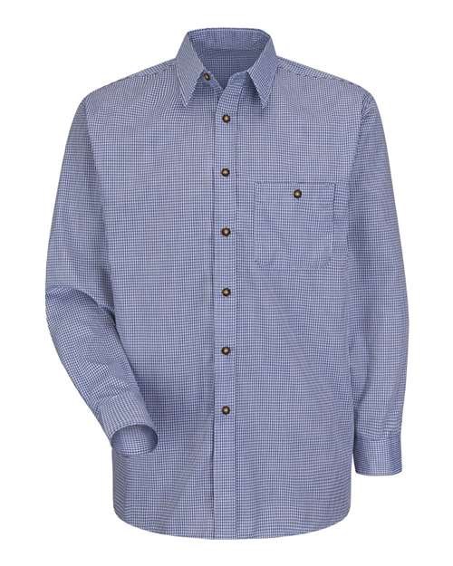 Red Kap SP74 - White/ Blue Plaid - 345