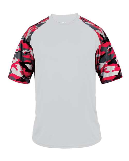 Badger 2141 - White/ Red Camo