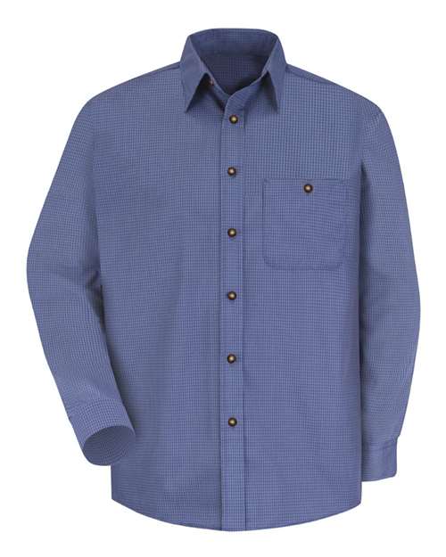 Red Kap SP74 - Grey/ Blue Plaid - 323