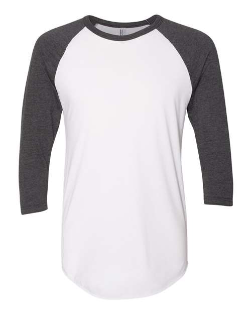 American Apparel BB453W - White/ Heather Black