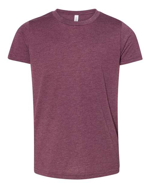 BELLA + CANVAS 3413Y - Maroon Triblend