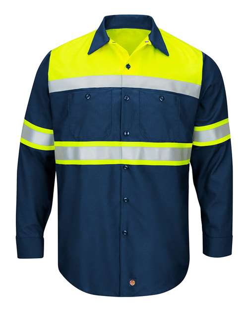 Red Kap SY70T - Fluorescent Yellow/ Navy