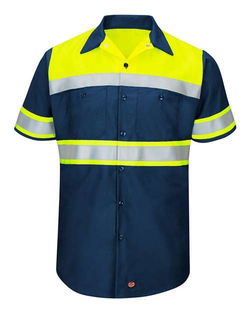 Red Kap SY80T - Fluorescent Yellow/ Navy