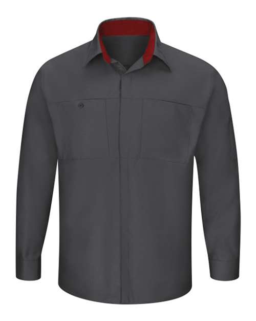 Red Kap SY32T - Charcoal/ Fireball Red