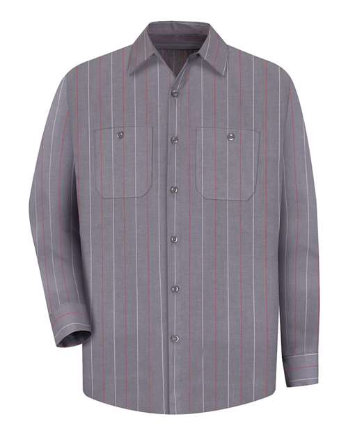 Red Kap SP14 - Charcoal/ Red/ White Stripe