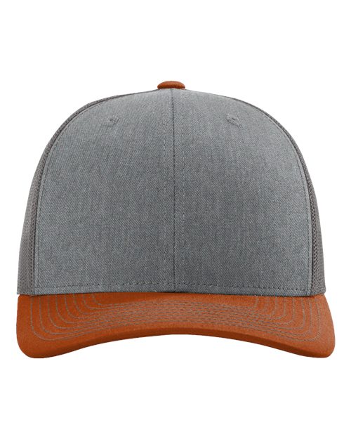 Richardson 112 - Heather Grey/ Charcoal/ Dark Orange