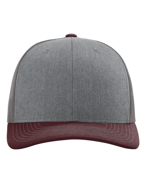 Richardson 112 - Heather Grey/ Charcoal/ Maroon