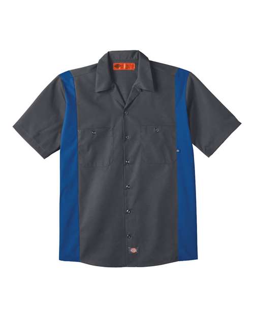 Dickies LS524T - Dark Charcoal/ Royal Blue