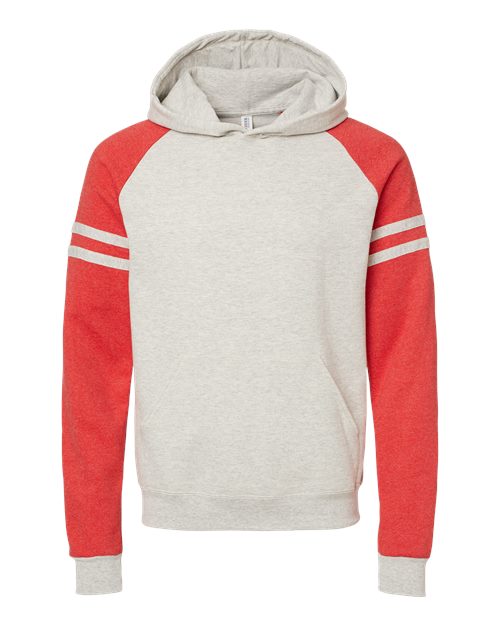 JERZEES 97CR - Oatmeal Heather/ Fiery Red Heather