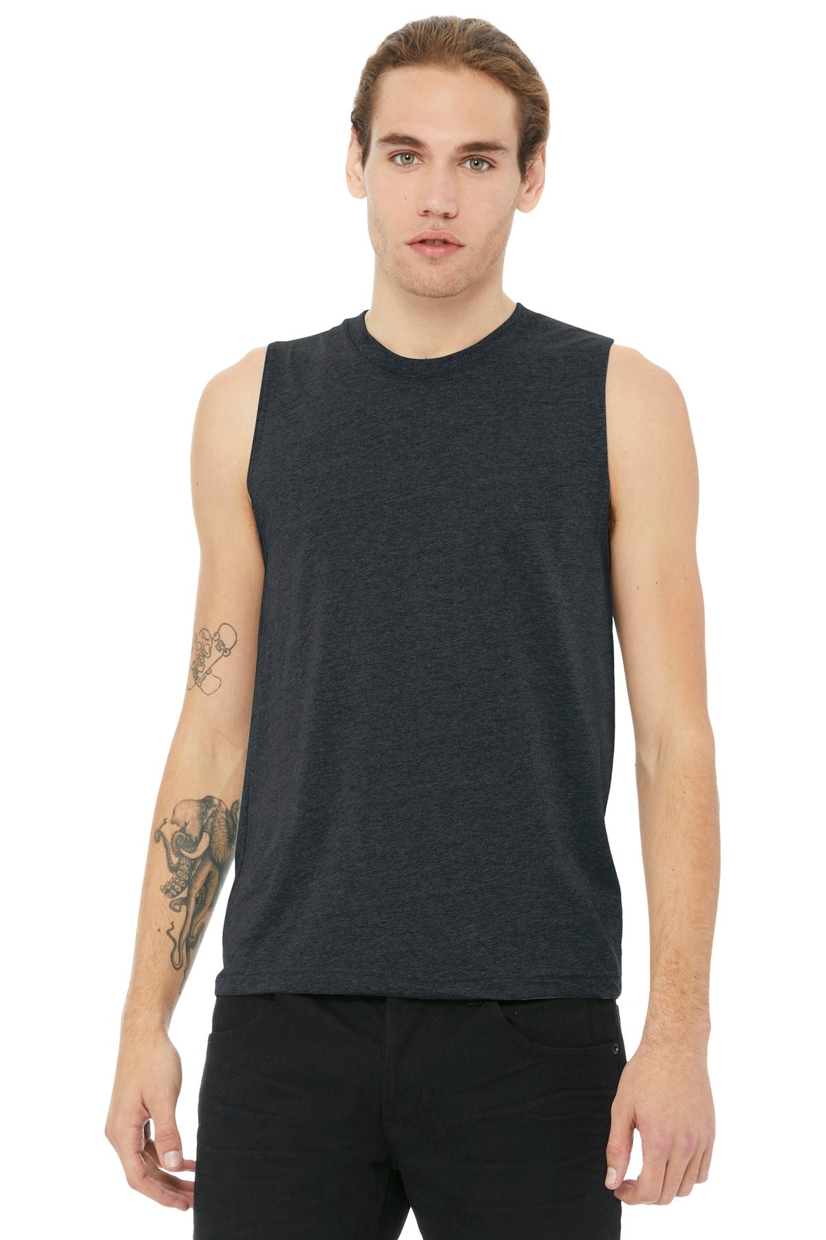 DISCONTINUEDBELLA+CANVAS ® Unisex Jersey Muscle Tank. BC3483