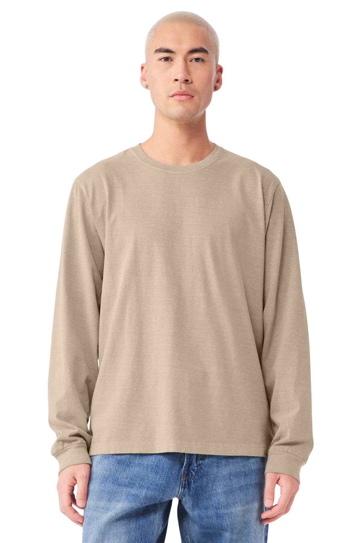 BELLA+CANVAS® Unisex Heavyweight Garment-Dyed Long Sleeve Tee BC4851GD