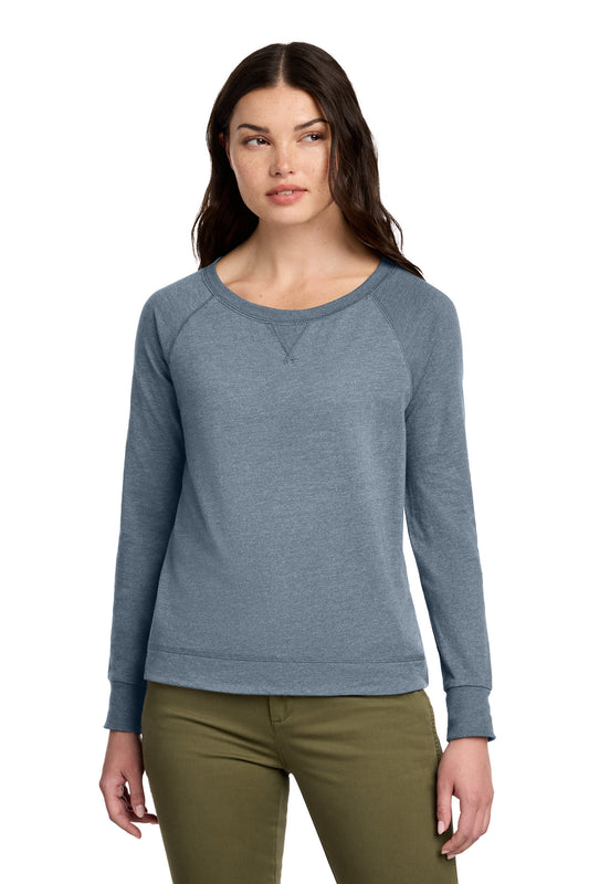 District® Women's Featherweight French Terry™ Long Sleeve Crewneck DT672