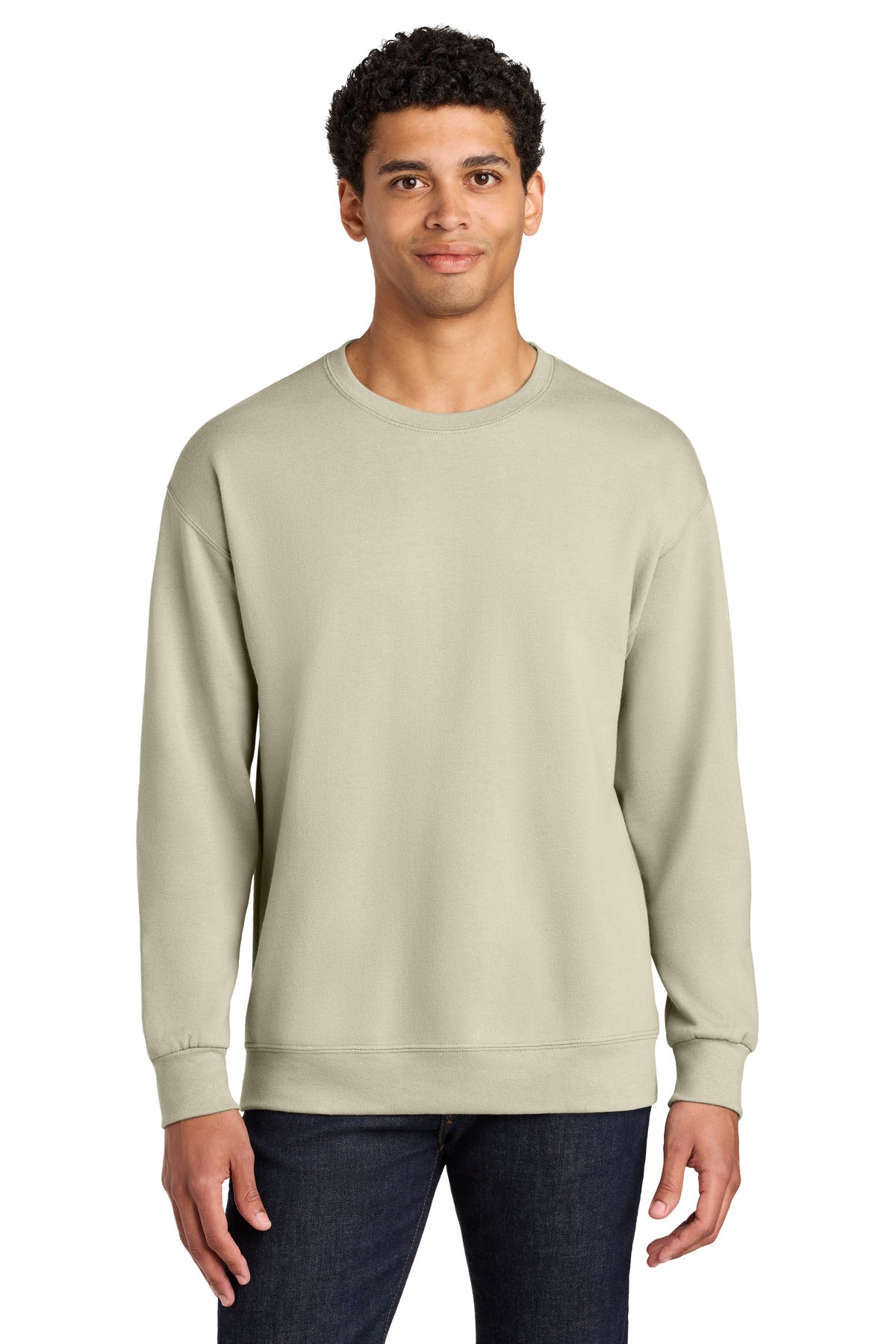 Jerzees Ultimate™ Unisex CVC Ring Spun Crewneck Sweatshirt IC48M