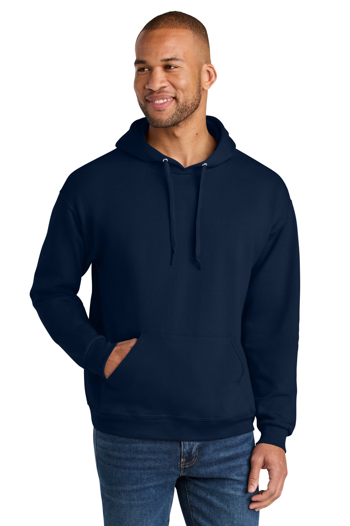 Jerzees Ultimate™ Unisex CVC Ring Spun Hooded Sweatshirt IC49M