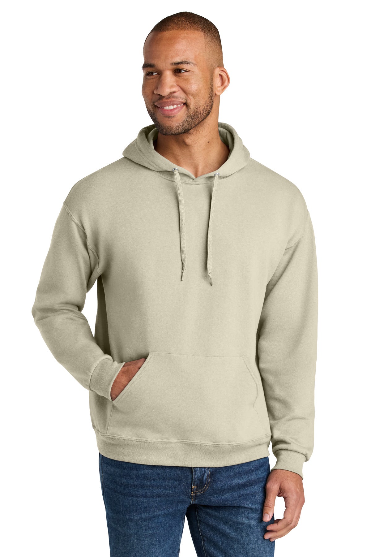 Jerzees Ultimate™ Unisex CVC Ring Spun Hooded Sweatshirt IC49M