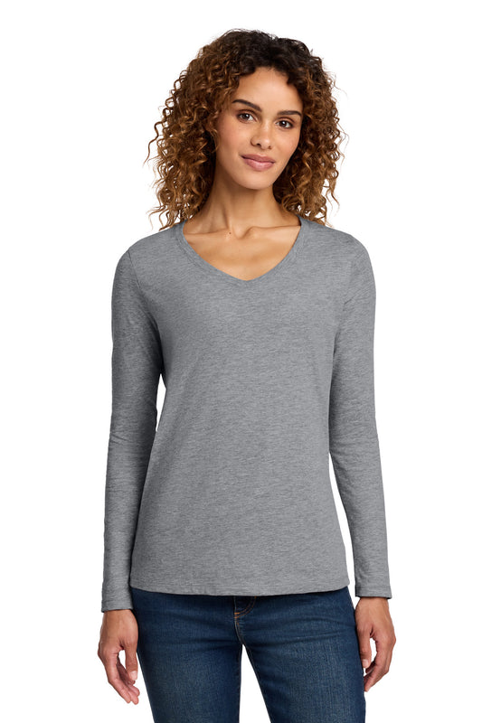Port & Co Women's Long Sleeve Fan Favorite V-Neck Tee. LPC450VLS