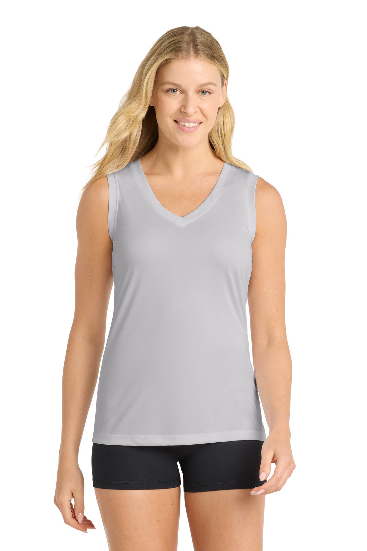 Sport-Tek® Women's Sleeveless PosiCharge® Competitor V-Neck Tee. LST352
