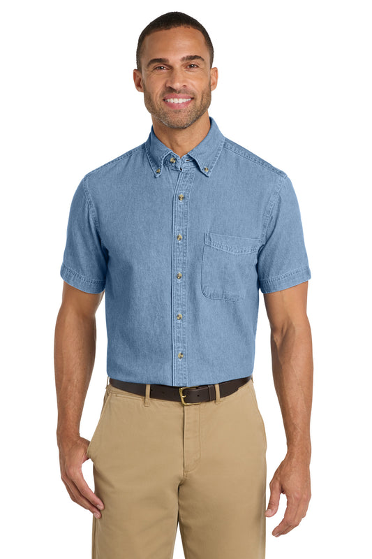 Port & Co™ Short Sleeve Value Denim Shirt. SP11