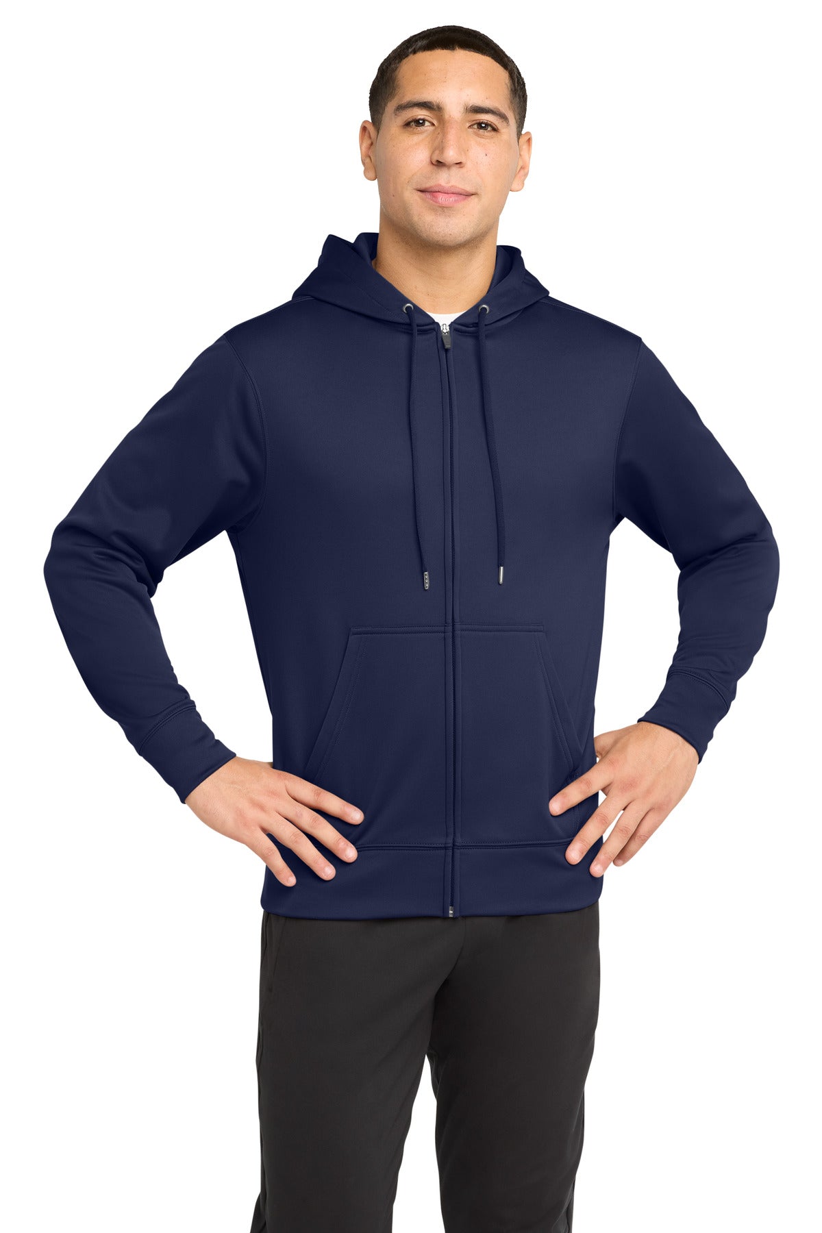 Sport-Tek® Sport-Wick® Fleece Full-Zip Hooded Jacket.  ST238