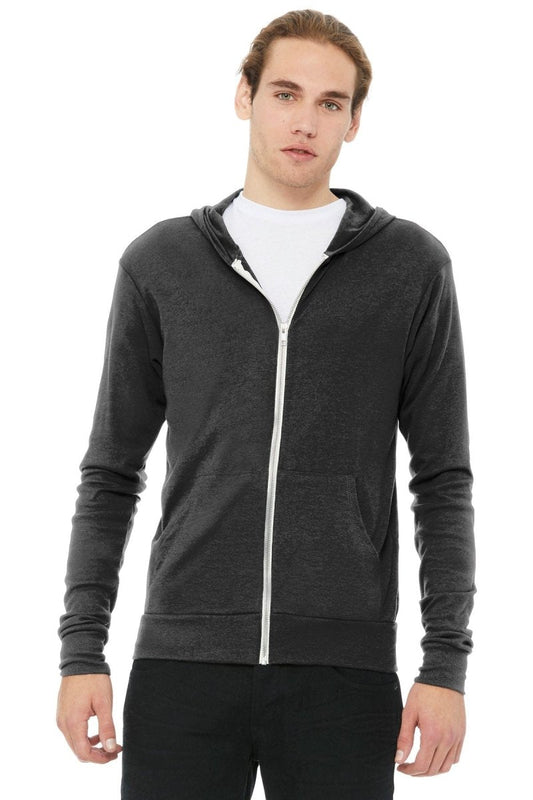 BELLA+CANVAS Â® Unisex Triblend Full-Zip Lightweight Hoodie. BC3939 - uslegacypromotions