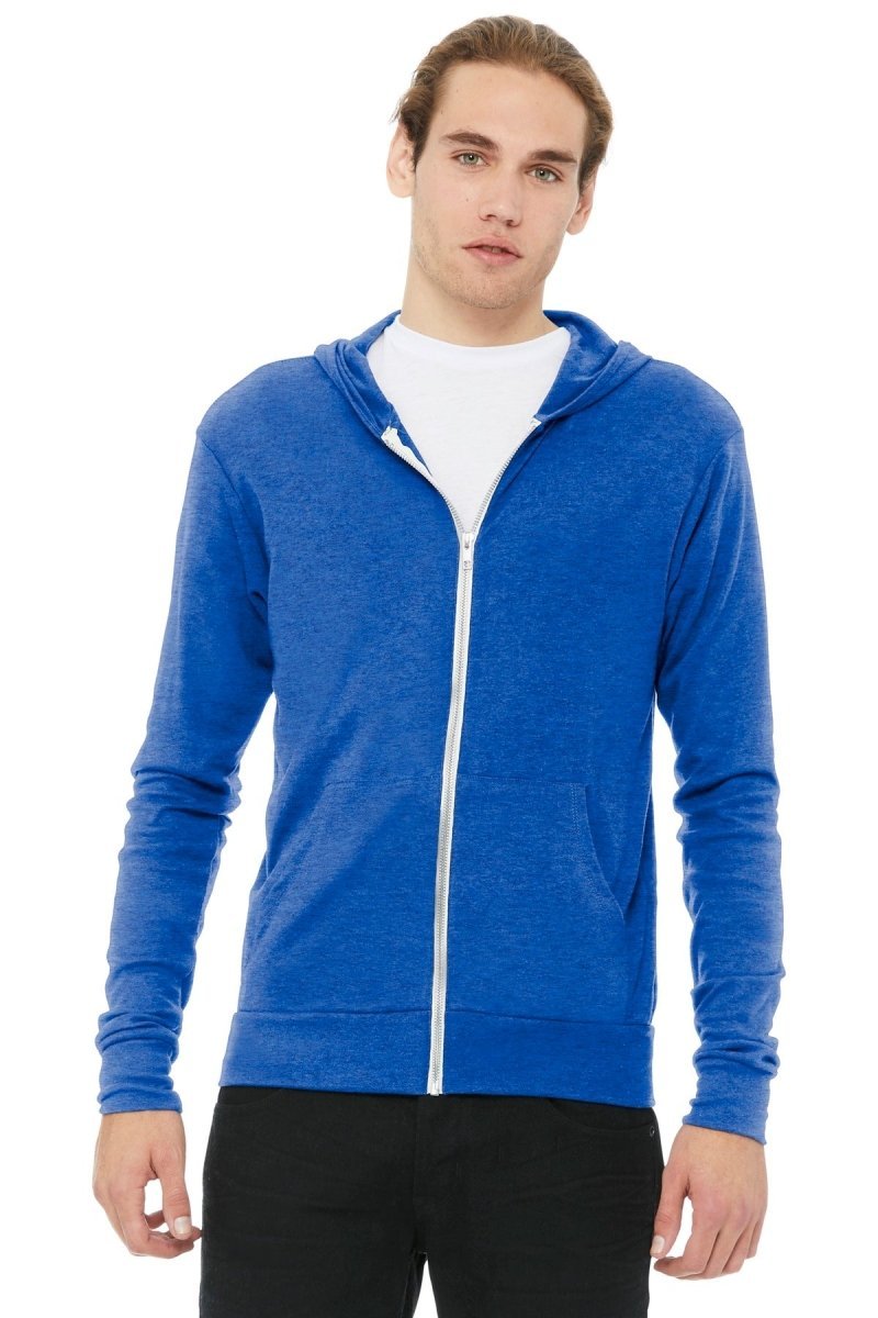 BELLA+CANVAS Â® Unisex Triblend Full-Zip Lightweight Hoodie. BC3939 - uslegacypromotions