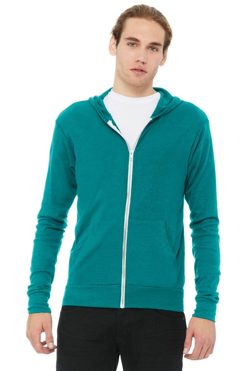 BELLA+CANVAS Â® Unisex Triblend Full-Zip Lightweight Hoodie. BC3939 - uslegacypromotions