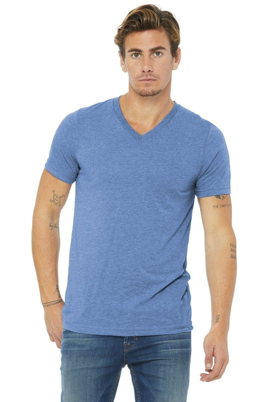 BELLA+CANVAS Â® Unisex Triblend Short Sleeve V-Neck Te. BC3415 - uslegacypromotions