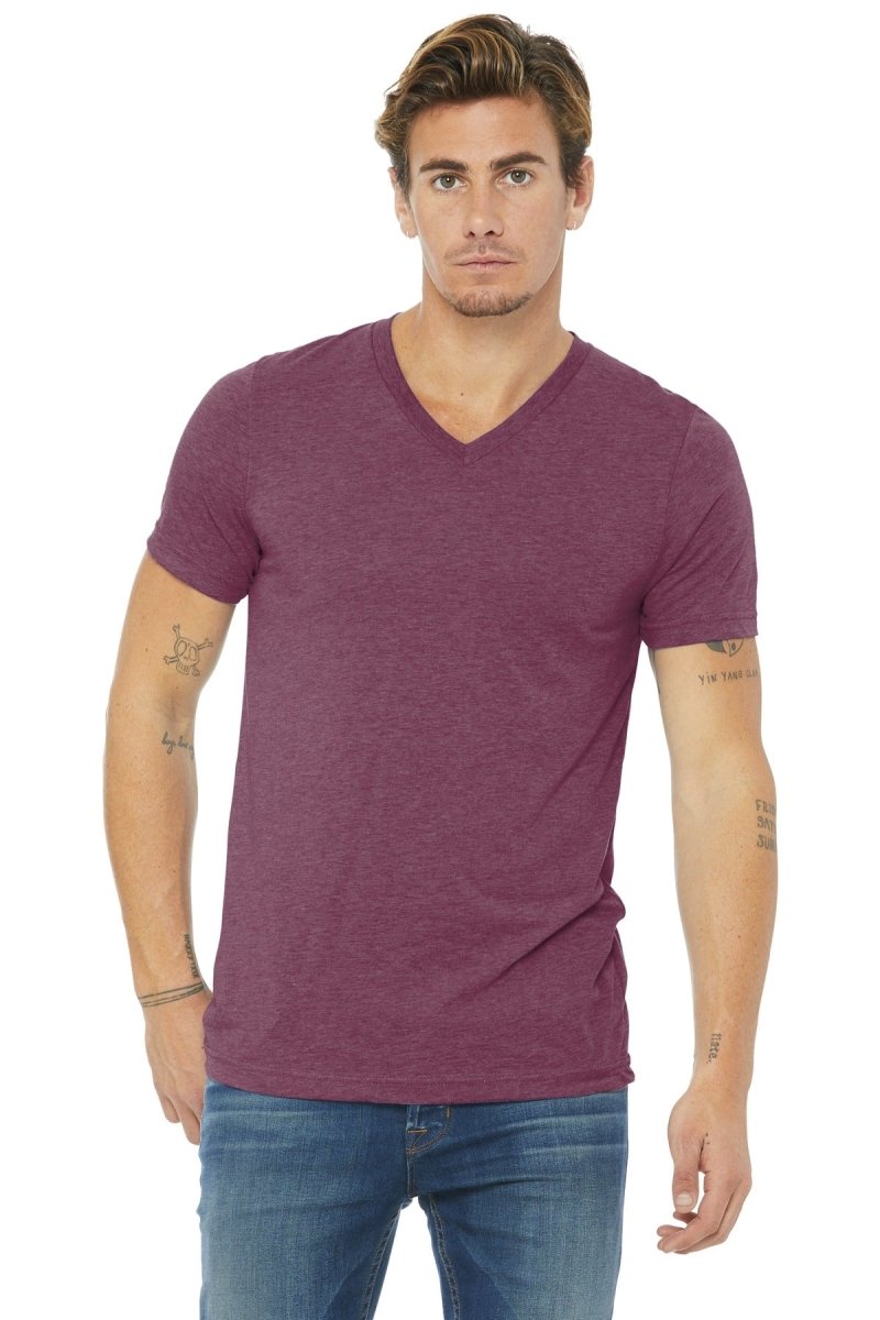 BELLA+CANVAS Â® Unisex Triblend Short Sleeve V-Neck Te. BC3415 - uslegacypromotions