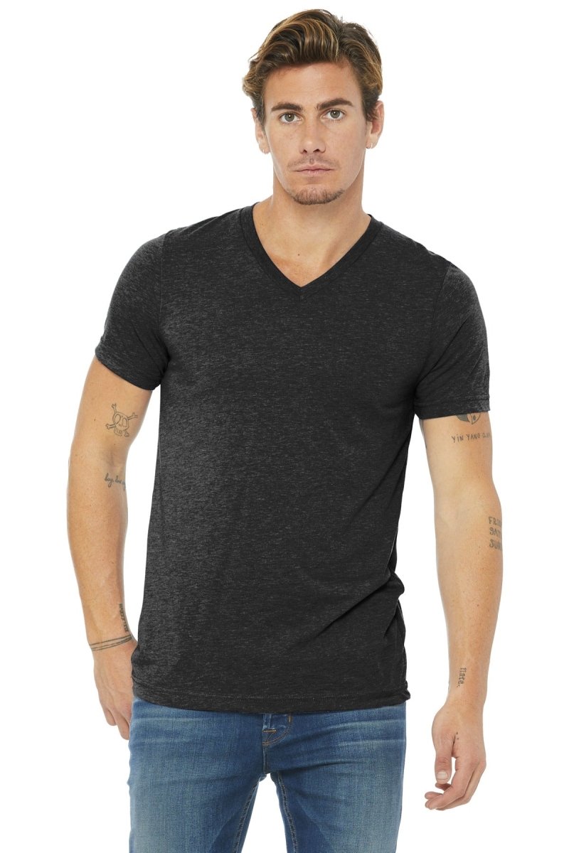 BELLA+CANVAS Â® Unisex Triblend Short Sleeve V-Neck Te. BC3415 - uslegacypromotions
