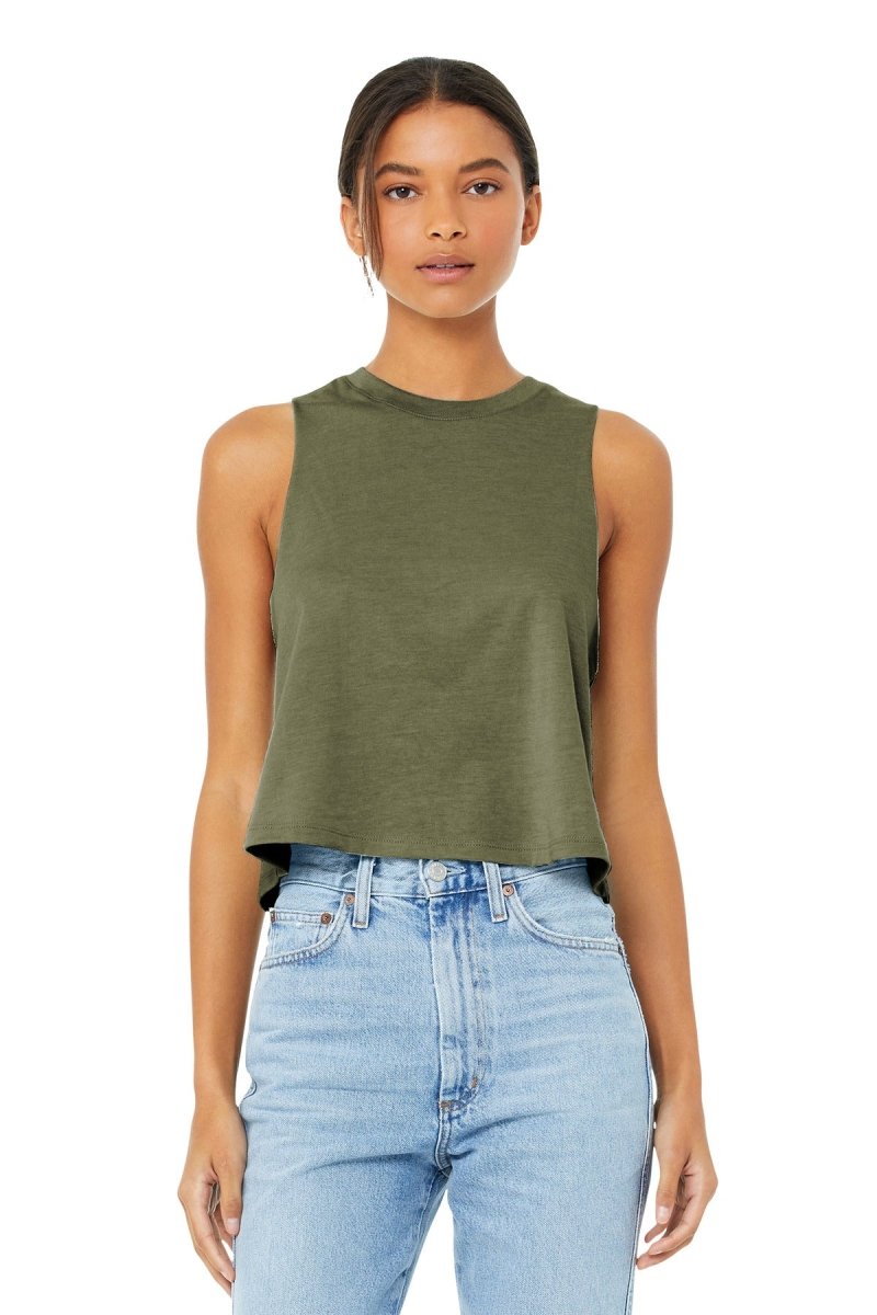 BELLA+CANVAS Â® Women's Racerback Cropped Tank. BC6682 - uslegacypromotions