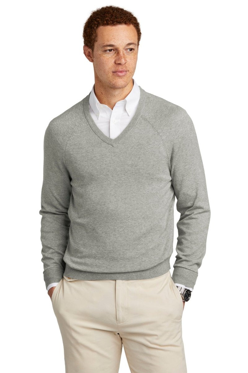 Brooks BrothersÂ® Cotton Stretch V-Neck Sweater BB18400 - uslegacypromotions