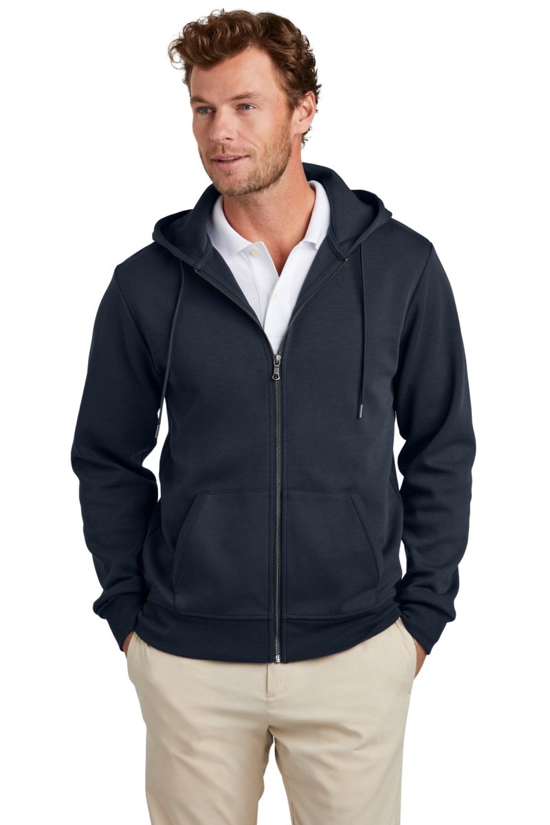 Brooks BrothersÂ® Double-Knit Full-Zip Hoodie BB18208 - uslegacypromotions