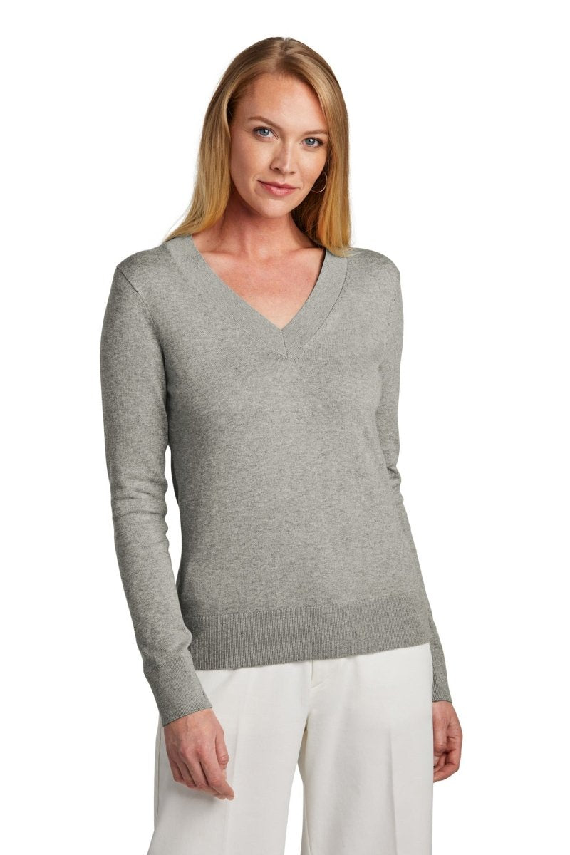 Brooks BrothersÂ® Women's Cotton Stretch V-Neck Sweater BB18401 - uslegacypromotions