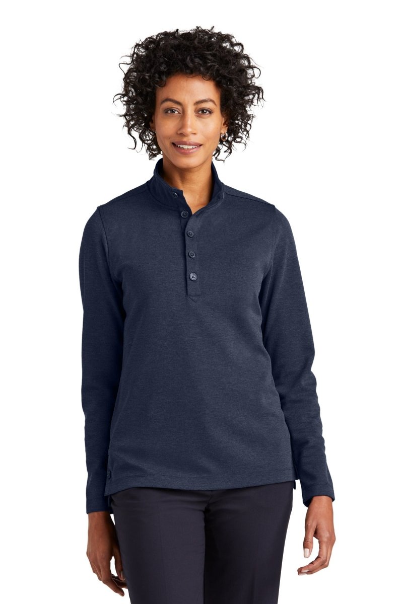 Brooks BrothersÂ® Women's Mid-Layer Stretch 1/2-Button BB18203 - uslegacypromotions