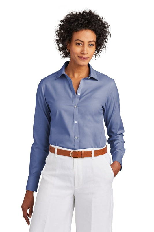 Brooks BrothersÂ® Women's Wrinkle-Free Stretch Pinpoint Shirt BB18001 - uslegacypromotions