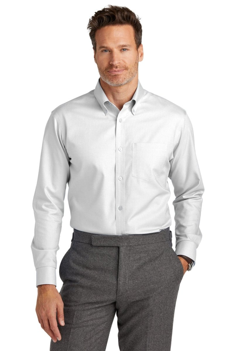 Brooks BrothersÂ® Wrinkle-Free Stretch Nailhead Shirt BB18002 - uslegacypromotions