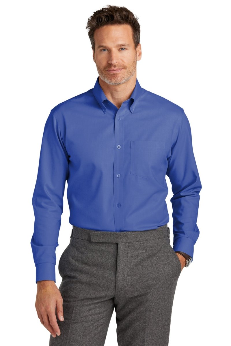 Brooks BrothersÂ® Wrinkle-Free Stretch Nailhead Shirt BB18002 - uslegacypromotions