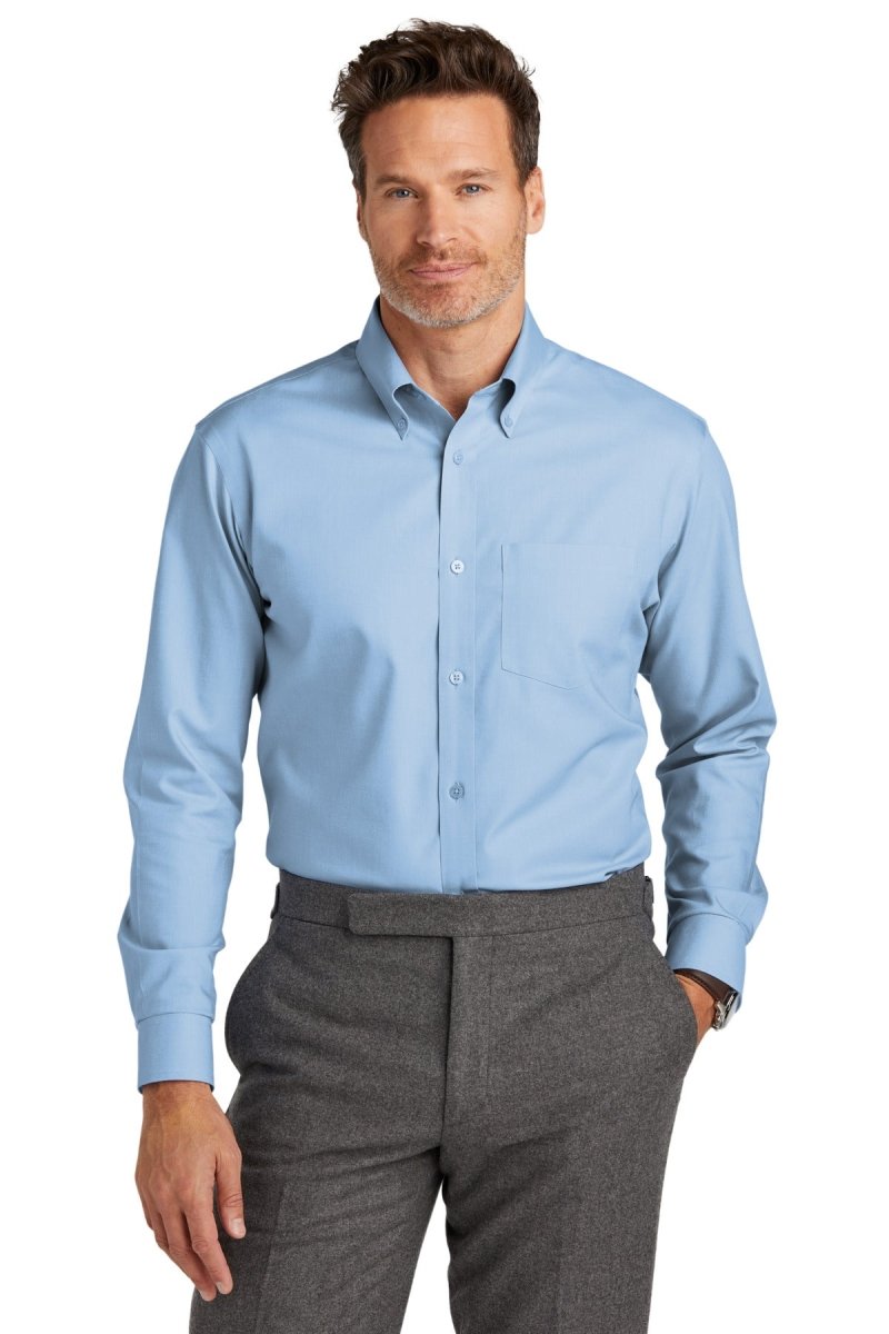 Brooks BrothersÂ® Wrinkle-Free Stretch Nailhead Shirt BB18002 - uslegacypromotions