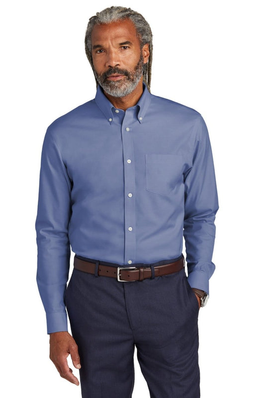 Brooks BrothersÂ® Wrinkle-Free Stretch Pinpoint Shirt BB18000 - uslegacypromotions