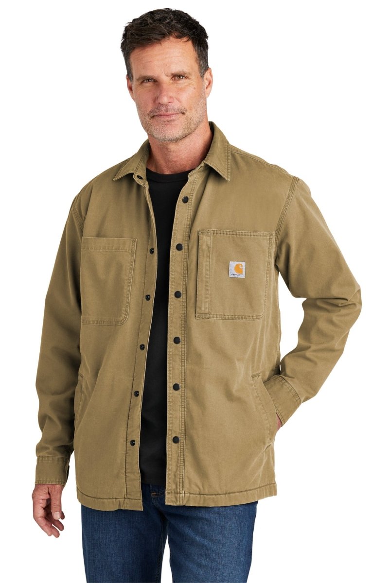 CarharttÂ® Rugged FlexÂ® Fleece-Lined Shirt Jac CT105532 - uslegacypromotions