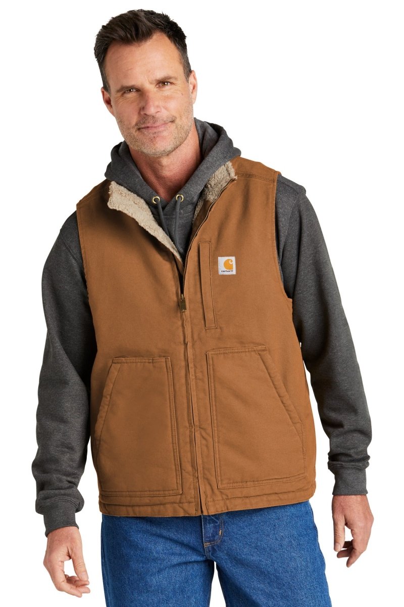 CarharttÂ® Sherpa-Lined Mock Neck Vest CT104277 - uslegacypromotions