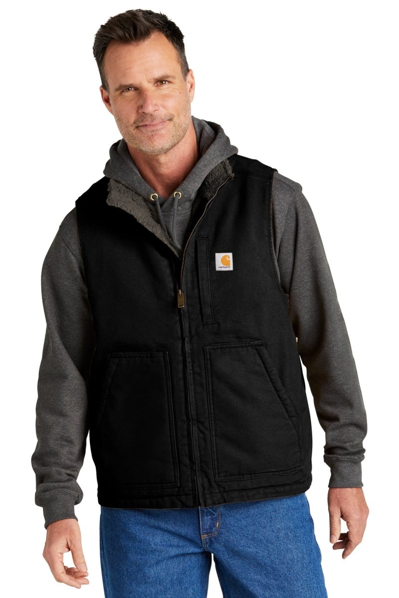 CarharttÂ® Sherpa-Lined Mock Neck Vest CT104277 - uslegacypromotions