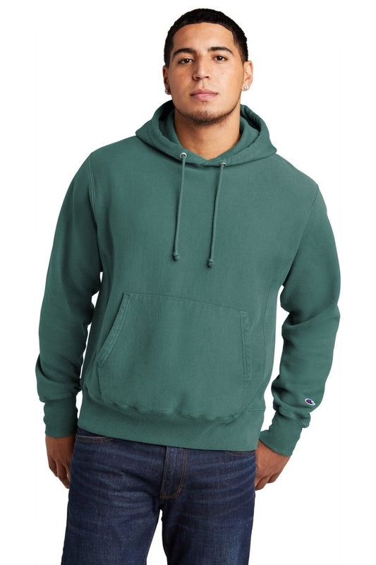 Champion Â® Reverse Weave Â® Garment-Dyed Hooded Sweatshirt. GDS101 - uslegacypromotions