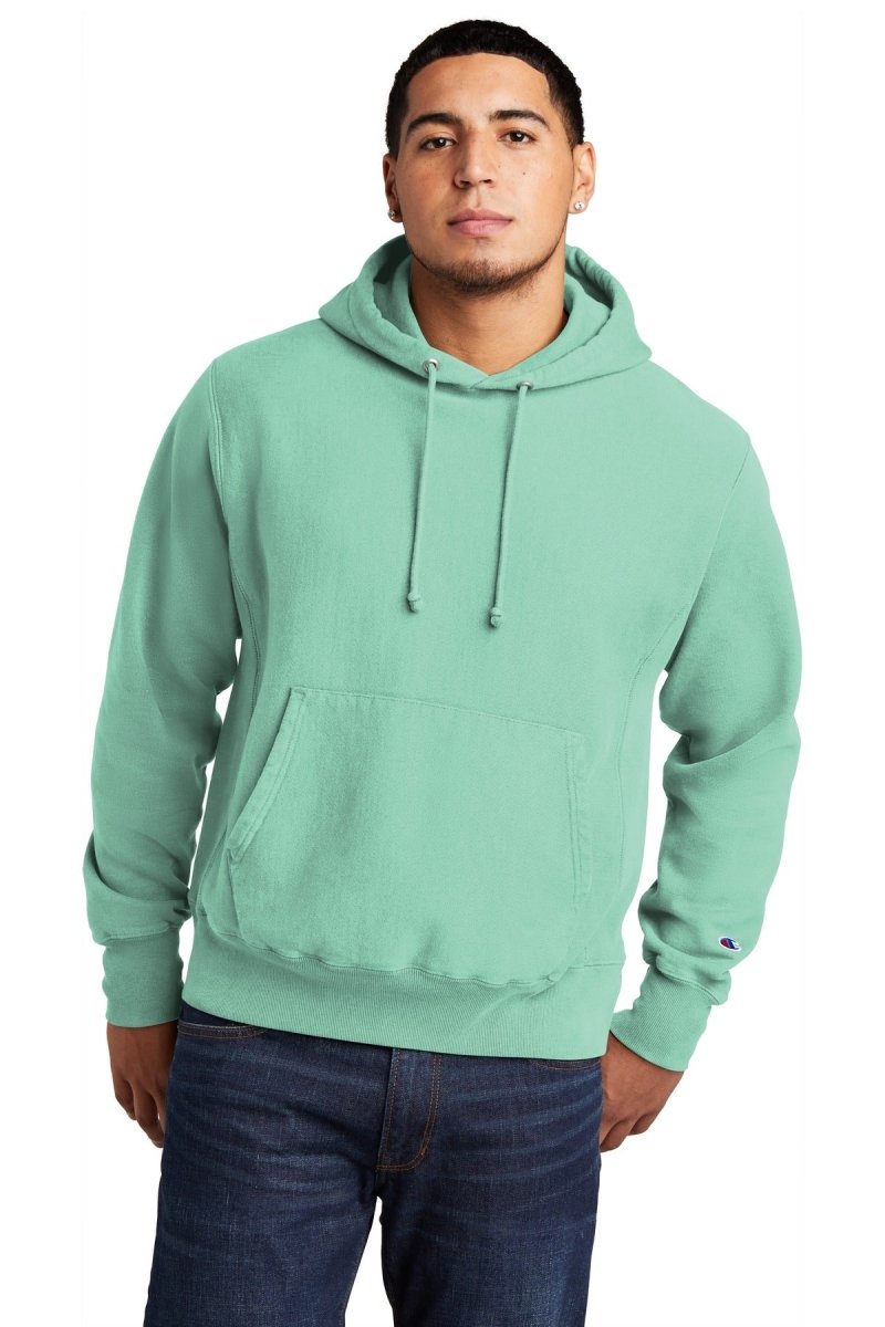 Champion Â® Reverse Weave Â® Garment-Dyed Hooded Sweatshirt. GDS101 - uslegacypromotions